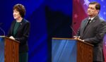 GOP U.S. Sen. Susan Collins of Maine and Democratic Senate candidate Troy Jackson faced off in a debate Thursday in Bangor, Maine.