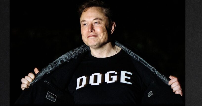 Elon Musk, then-White House Senior Advisor and director of DOGE, the Department of Government Efficiency, is seen in a March 2025 photo walking to the White House after landing in Marine One on the South Lawn with President Donald Trump.