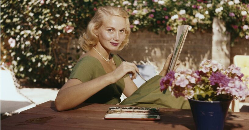 American actress Eva Marie Saint is seen in a file photo dated around 1955. She died Tuesday at age 102.