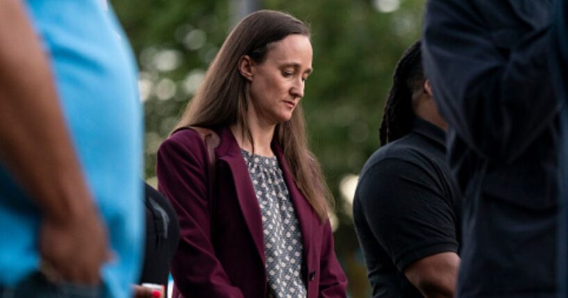Seattle Mayor Katie Wilson stands at a vigil on July 27, 2026 in Seattle, Washington.