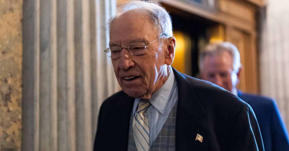 Senator Chuck Grassley arrives to the United States Capitol to vote on September 30, 2026 in Washington, D.C.