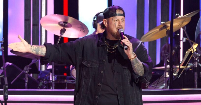Jelly Roll, seen in an August photo, was roasted in a "Saturday Night Live" sketch.
