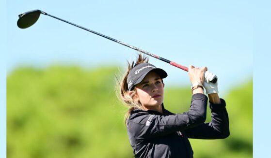 Kai Trump, granddaughter of President Donald Trump, is seen golfing at a tournament in Belleair, Florida in a file photo from 2025.