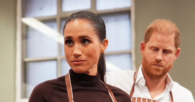 Meghan Markle, now known as Meghan, Duchess of Sussex, is pictured with Prince Harry, during an Oct. 15 visit to Nottingham, England.