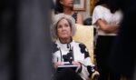 White House Chief of Staff Susie Wiles looks on as President Donald Trump speaks in the Oval Office of the White House in Washington on Sept. 4, 2026.