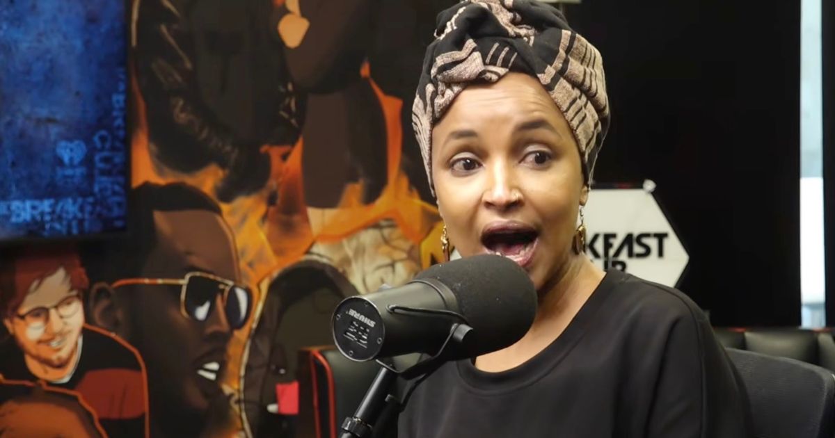 Democrat Rep. Ilhan Omar talks on the Breakfast Club podcast.