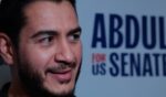 Democratic Senate candidate Abdul El-Sayed speaks to journalists at a campaign event in Ionia, Michigan, on Oct. 11, 2026.