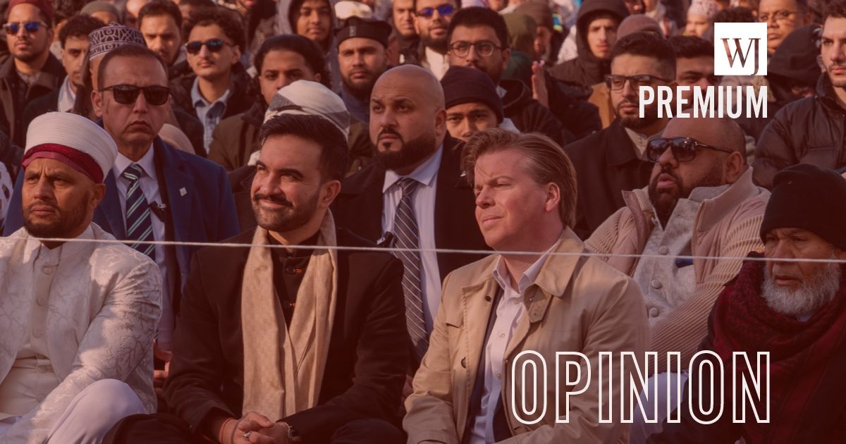New York City Mayor Zohran Mamdani attends Eid al-Fitr prayers at Brooklyn's Prospect Park on March 20, 2026, in New York City.