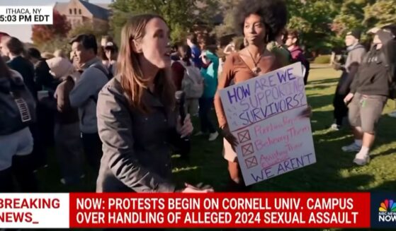 Members of the news media visited Cornell University Monday to interview students protesting the handling of a student's 2024 rape accusation.
