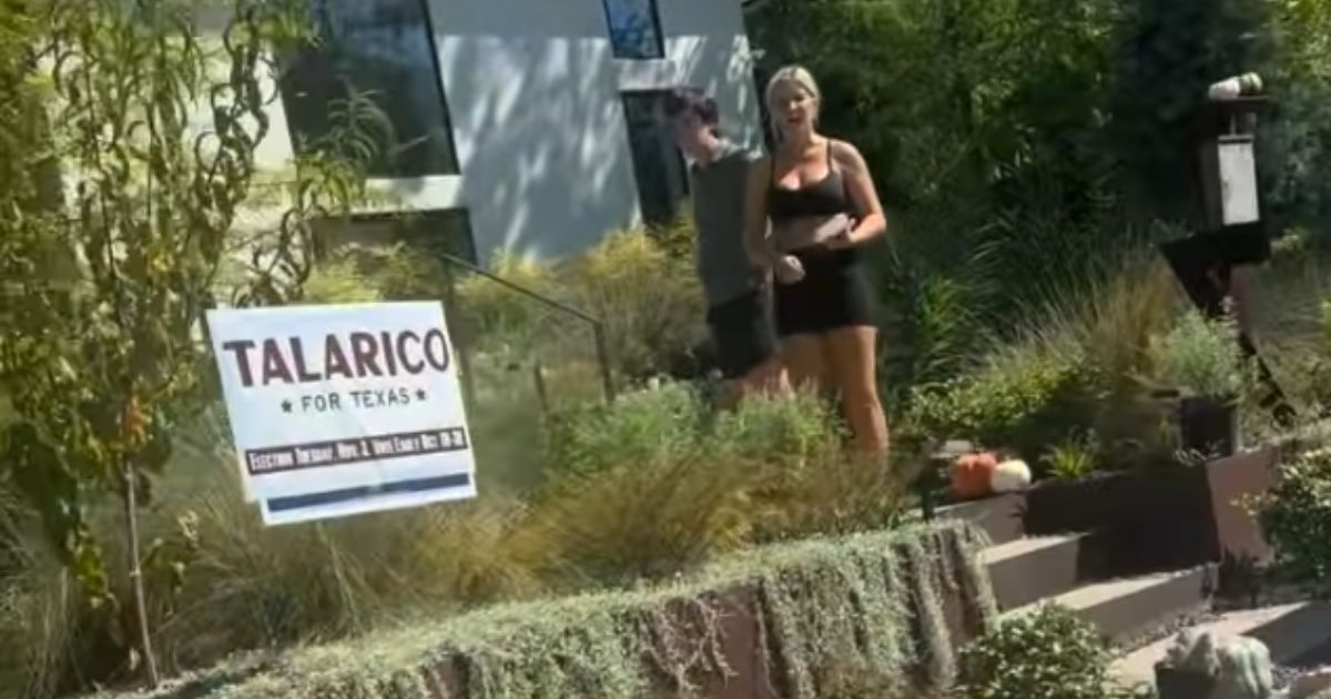 A black influencer got in an argument with Talarico supporters over parking in front of their $1.5 million home.