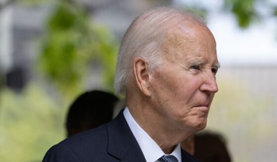 Former President Joe Biden sits at the 9/11 memorial ceremony in New York on September 11, 2026.
